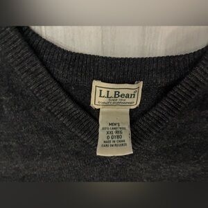 L.L. Bean Men's Wool Sweater Vest